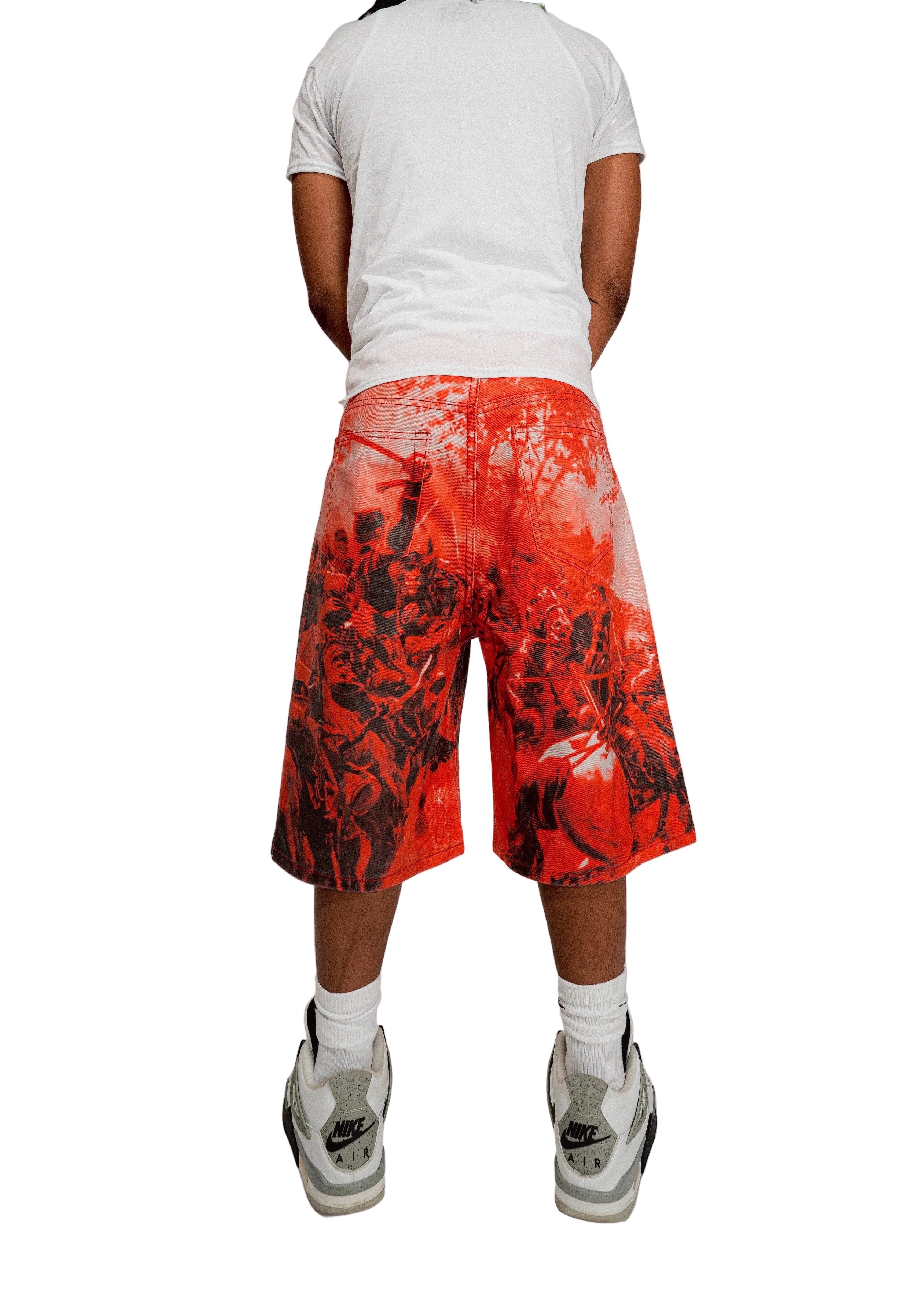 Massacre Waxed Denim Shorts