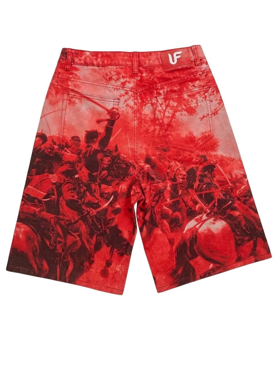 Massacre Waxed Denim Shorts